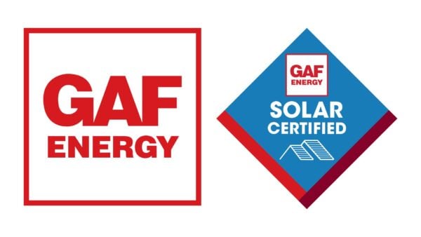 GAF Energy and Solar Certified badges