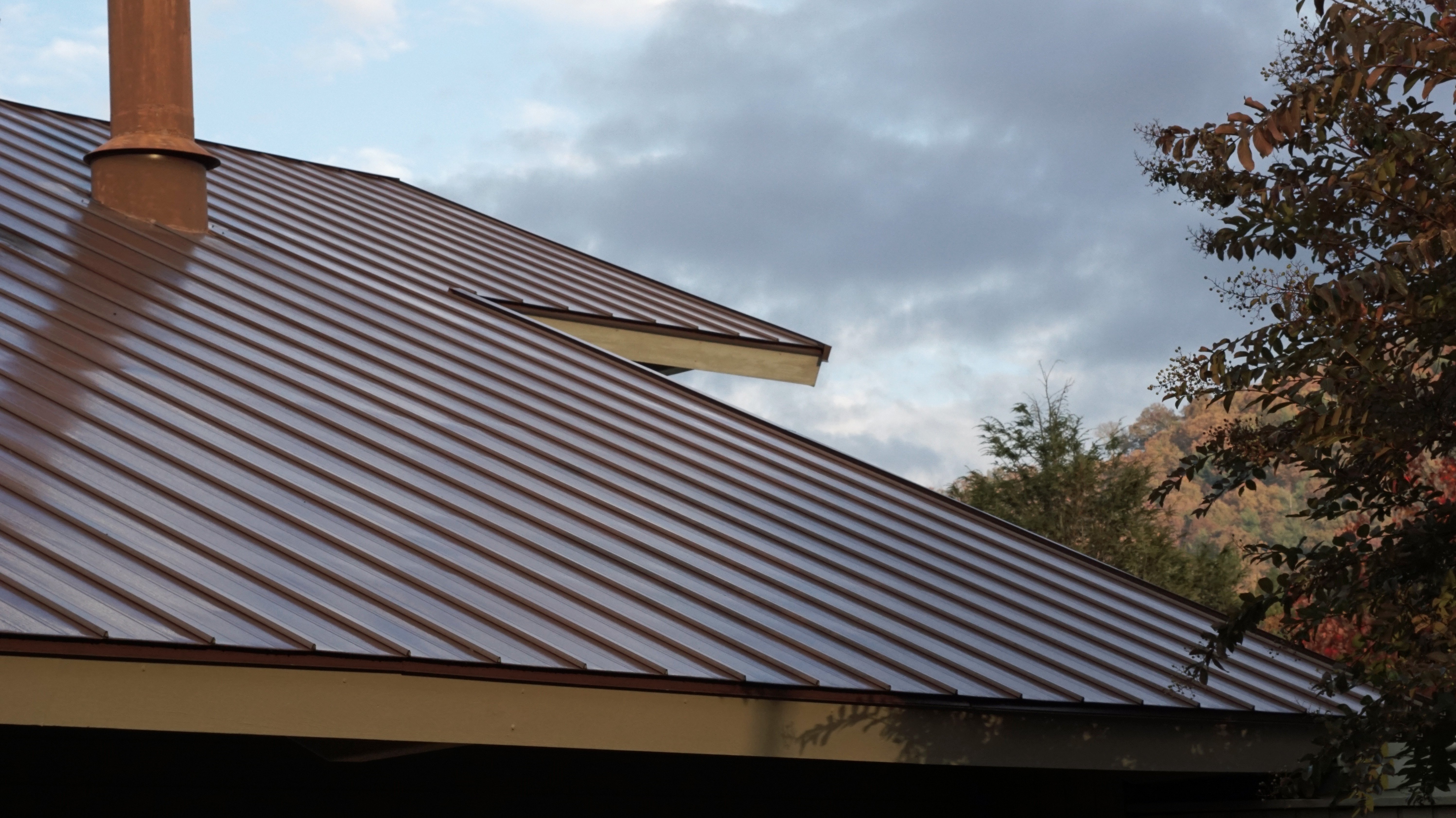 Metal Roof Stock Photo