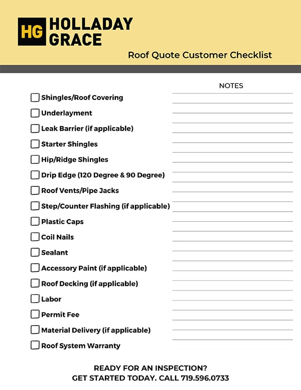 Roof-Quote-Customer-Checklist
